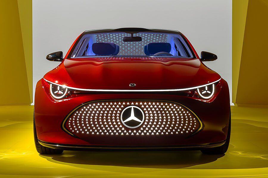 El nuevo vehículo Concept CLA Class de Mercedes se presentó en el salón del automóvil de Munich. (Mercedes-Benz)