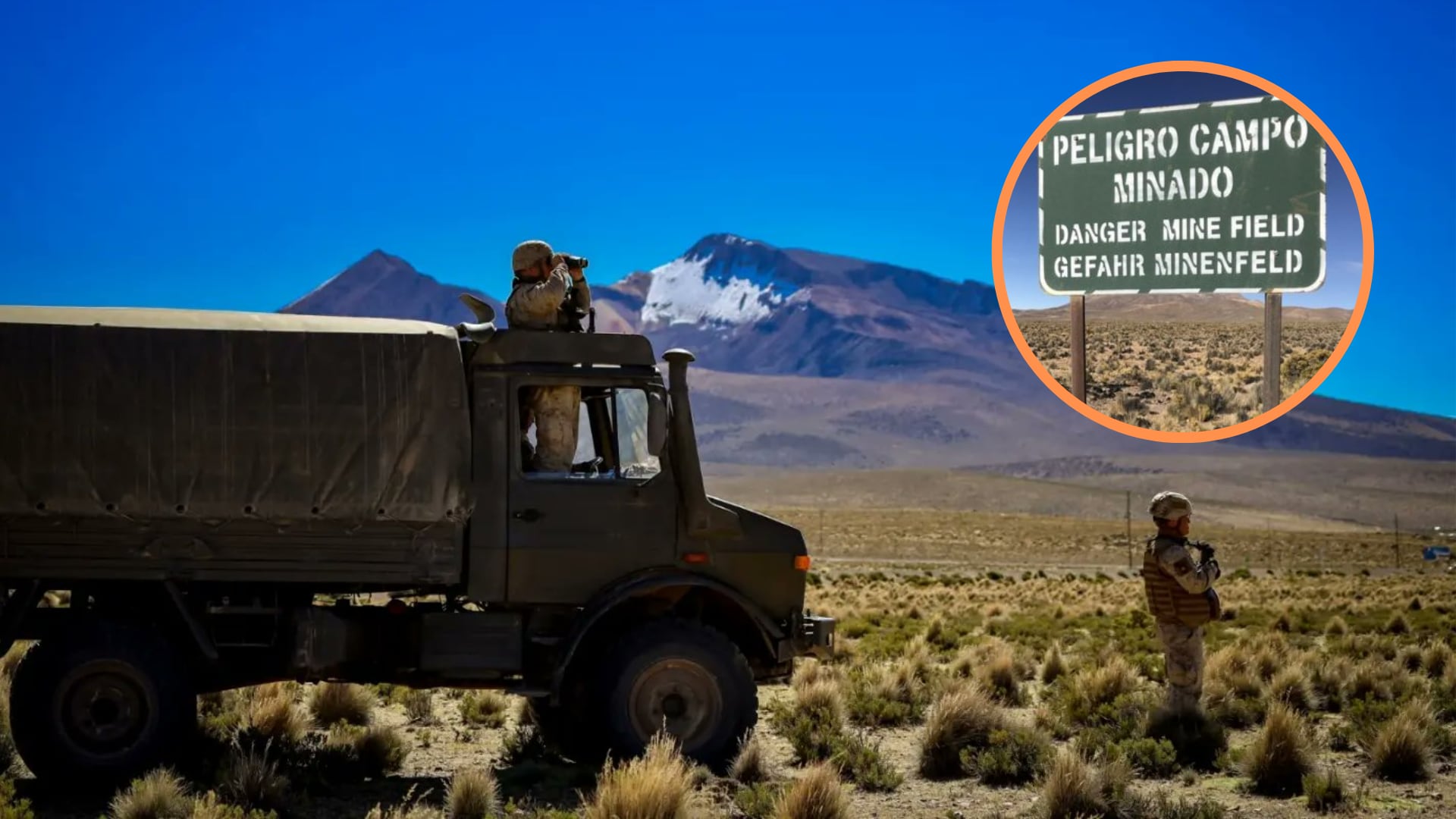 Seis militares chilenos resultan heridos tras explosión de una mina en la frontera con Perú| Foto: Jefatura de Área Fronteriza de Arica y Parinacota/Angelo Attanasio