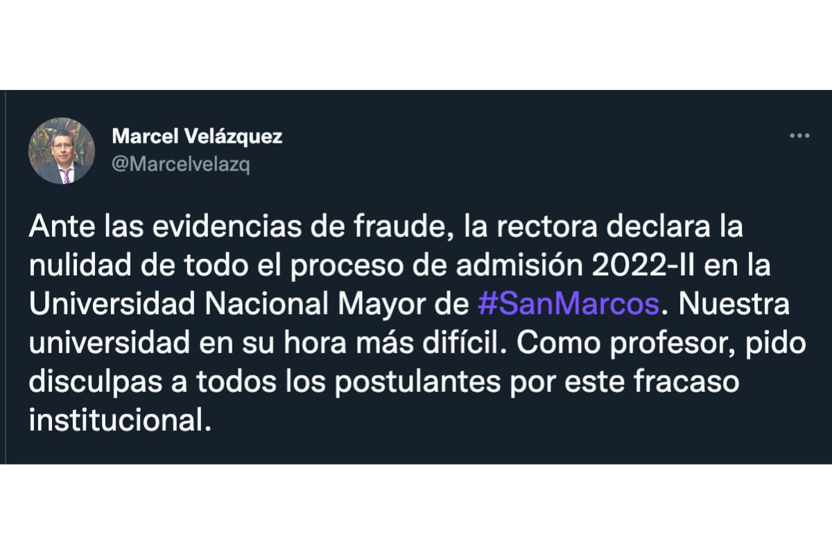 San Marcos: Usuários criticam reitor após cancelamento do exame de admissão