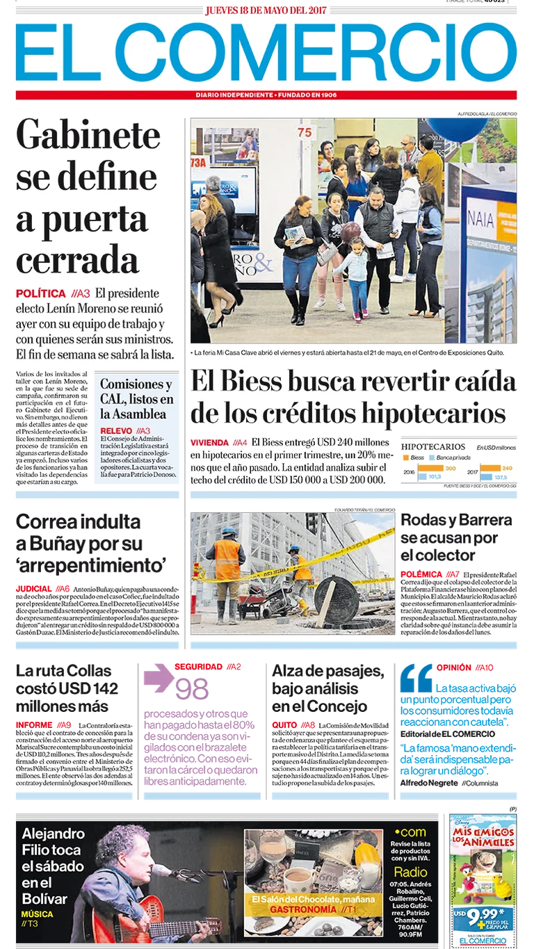 El Comercio Ecuador Jueves 18 De Mayo De 2017 Infobae