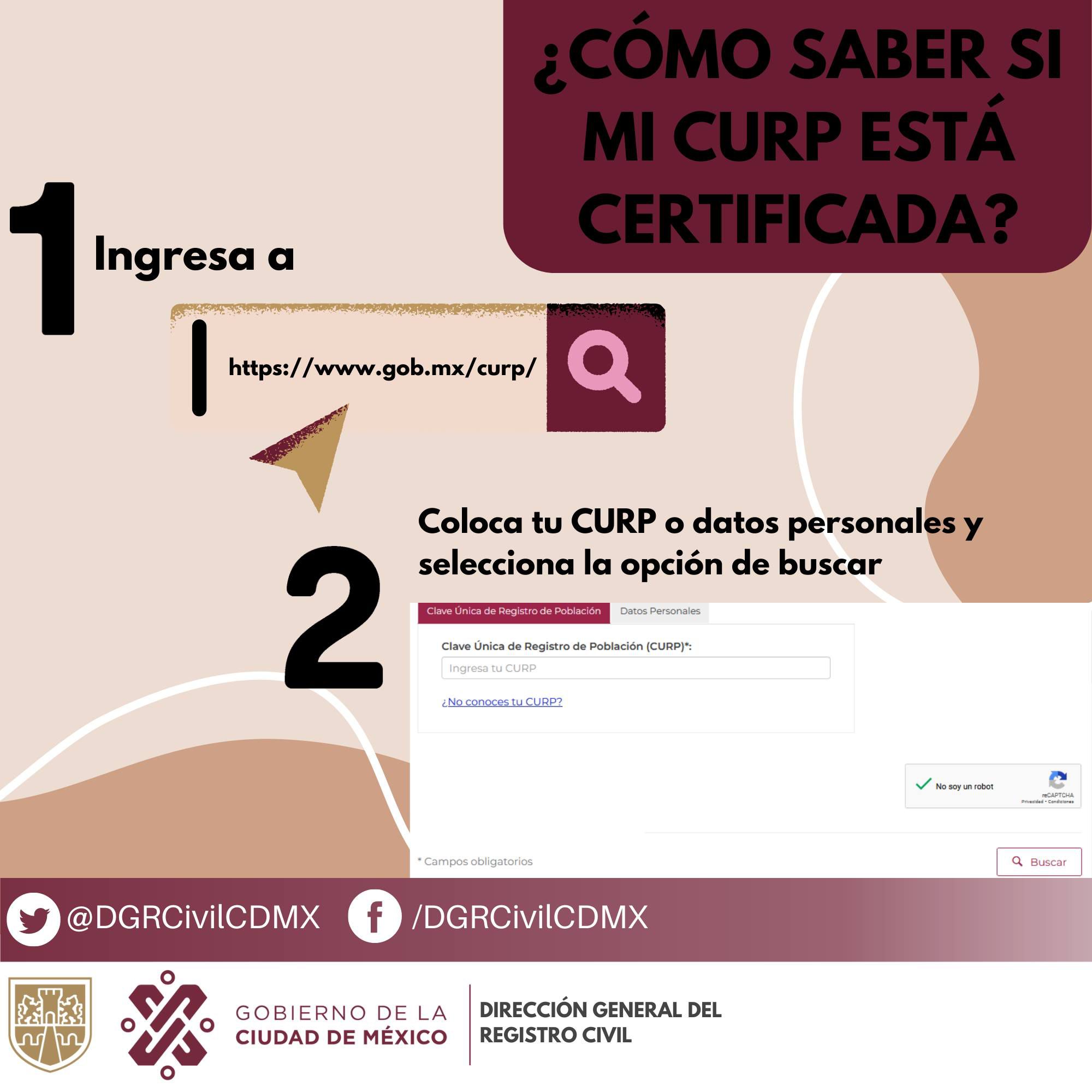 Cómo Saber Si Mi Curp Está Certificada En Línea Y Por Qué Motivo Podría No Estarlo Infobae 0086