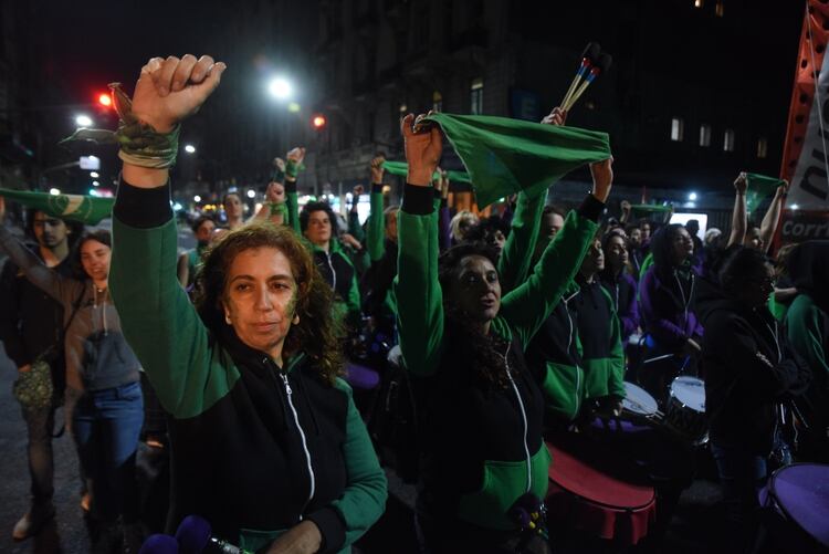 Pañuelazo frente al Congreso de la Nación (Franco Fafasuli)