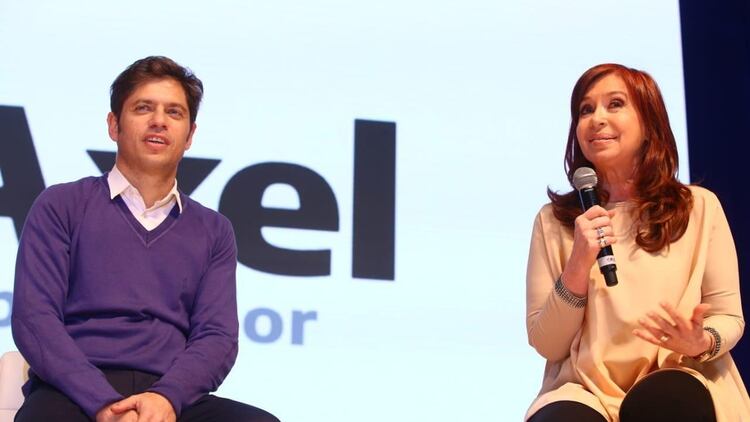 Kicillof y Cristina ayer en Merlo