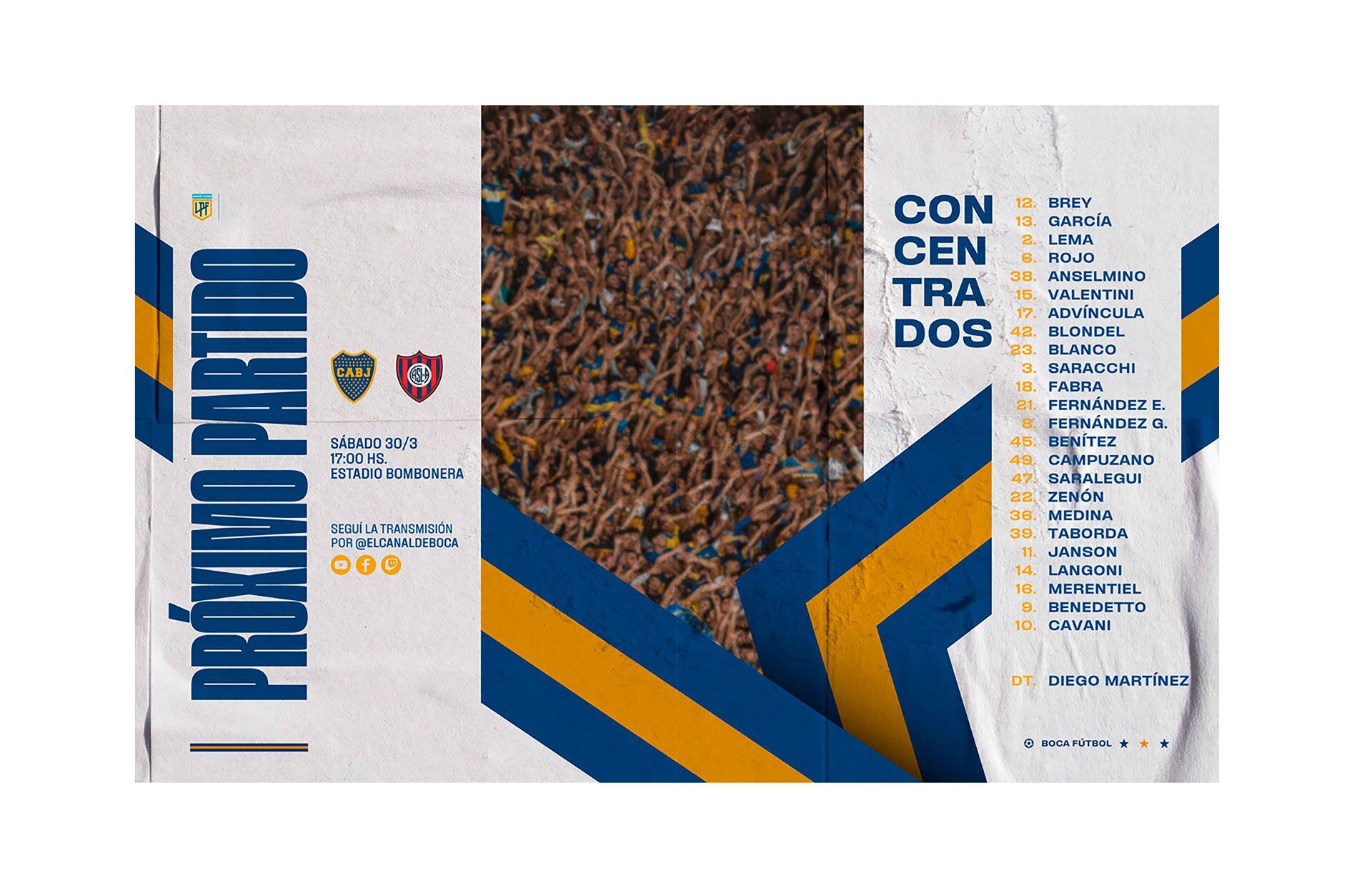 Convocados Boca Juniors