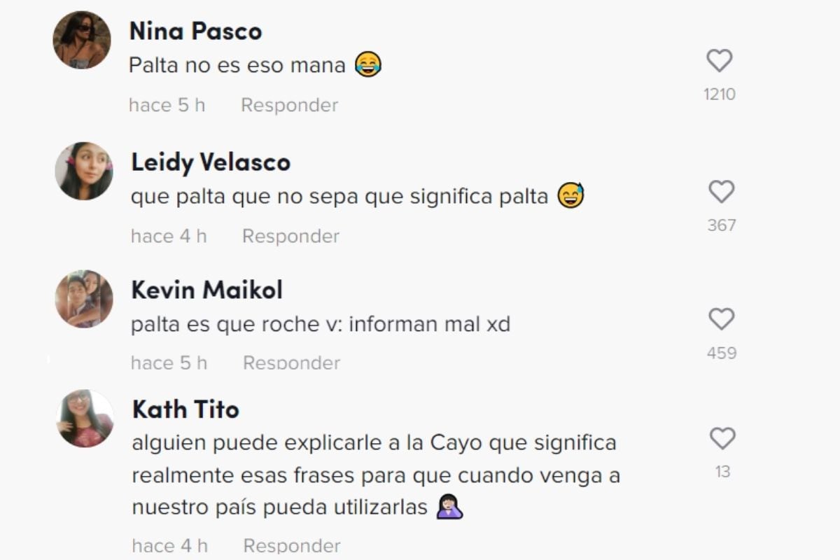 Reaction from users to Stephanie Cayo's video. (Photo: TikTok Capture)