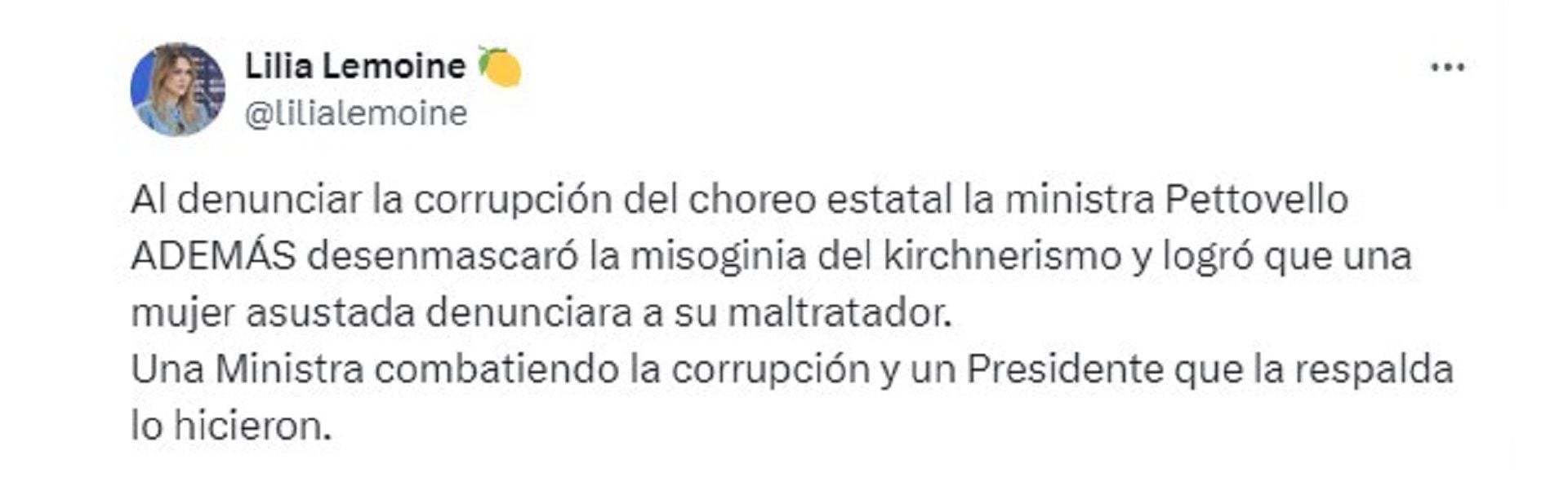 La legisladora del oficialismo también emitió su opinión en redes sociales