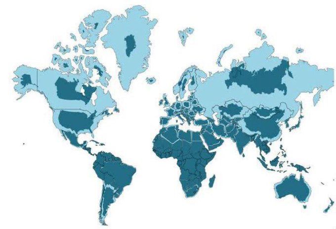 Un nuevo mapa del mundo totalmente diferente a los conocidos es el  planisferio más preciso jamás creado - Infobae