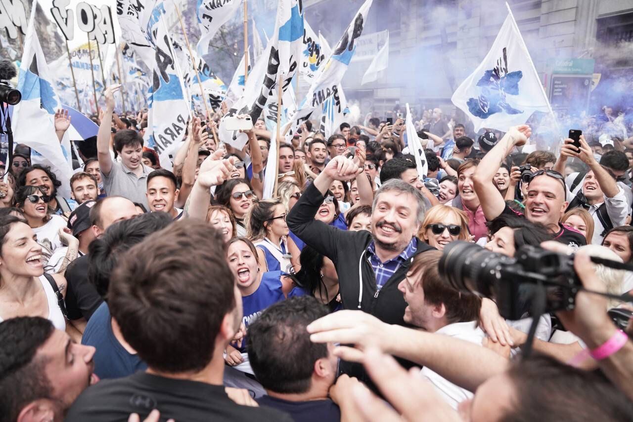 Maximo Kirchner plaza mayo la campora day democracy