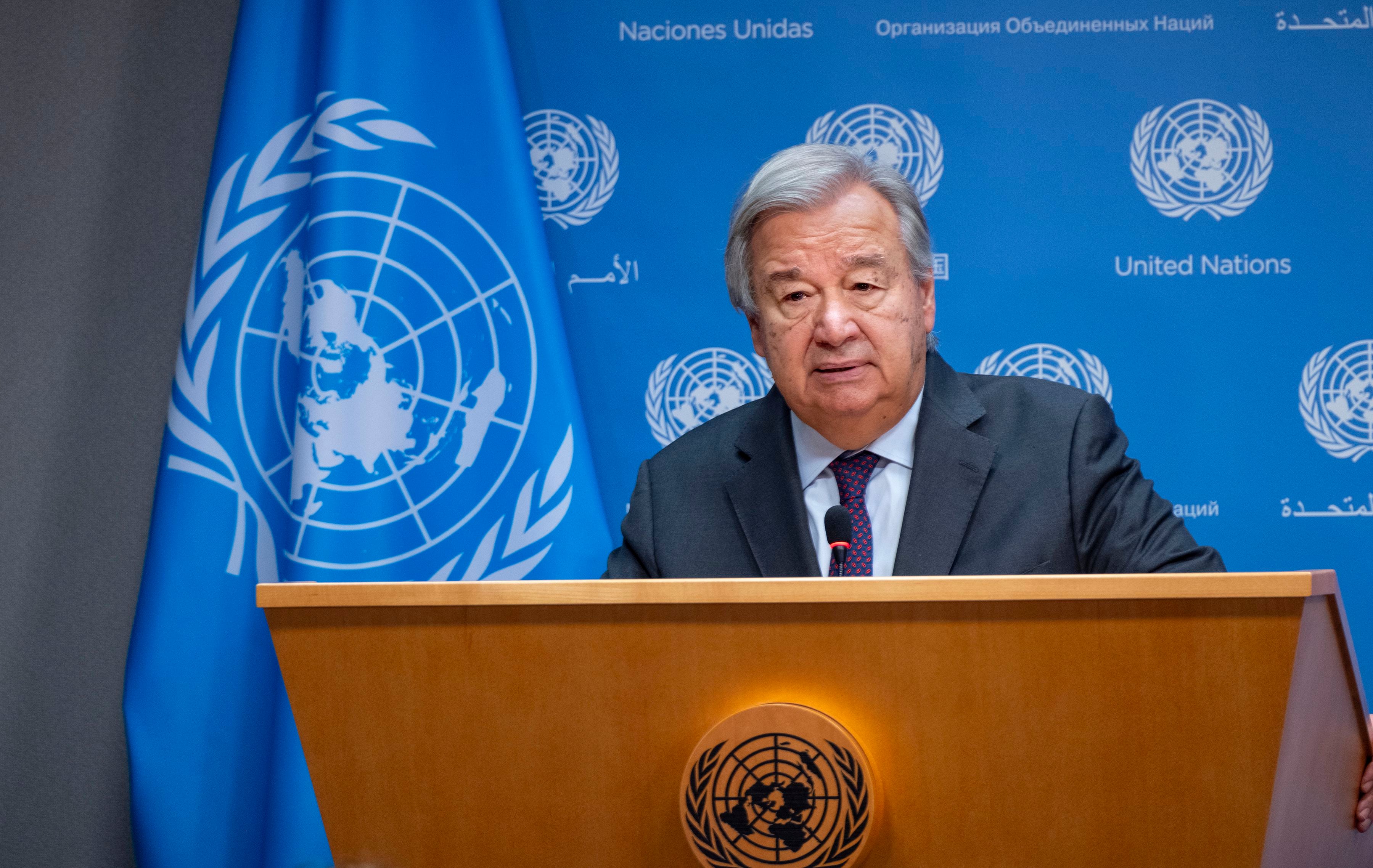 El secretario general de Naciones Unidas, António Guterres (AP Foto/Craig Ruttle)