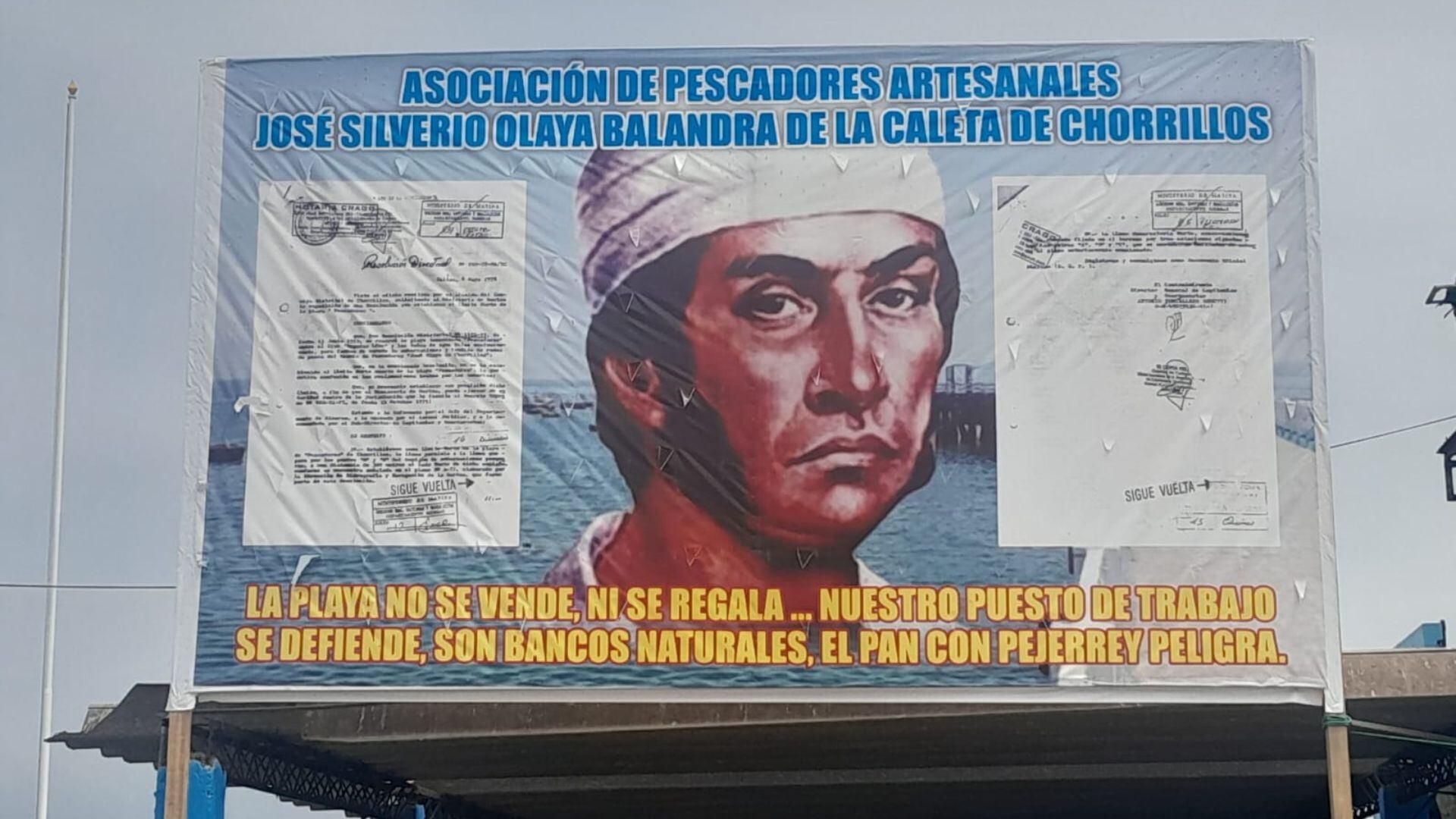 Cartel de la Asociación José Olaya.