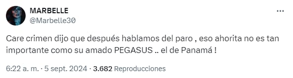 A través de X la cantante se pronunció sobre la alocución de Petro - crédito @Marbelle30/X