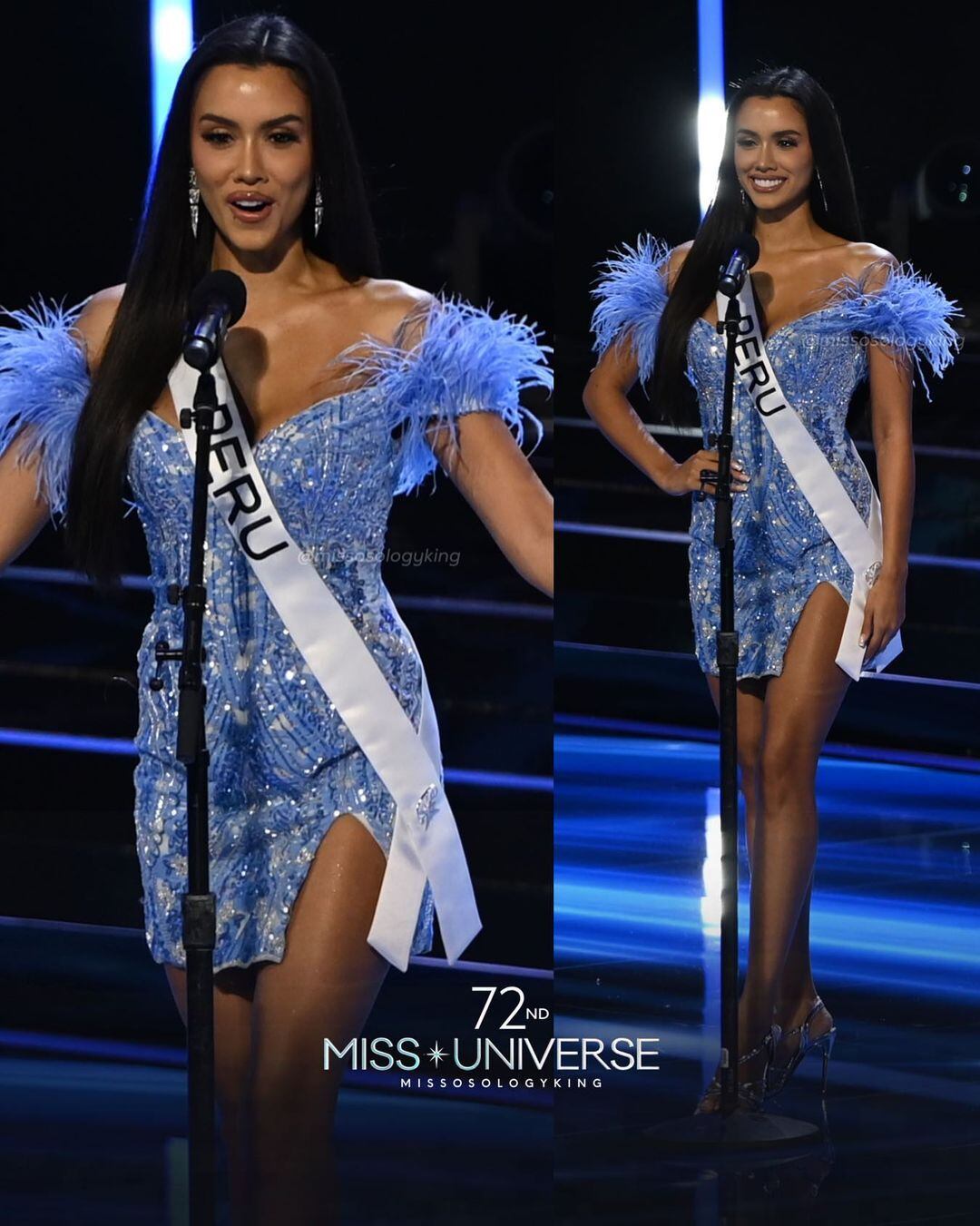 Camila Escribens gritó "Perú" en la preliminar del Miss Universo 2023.