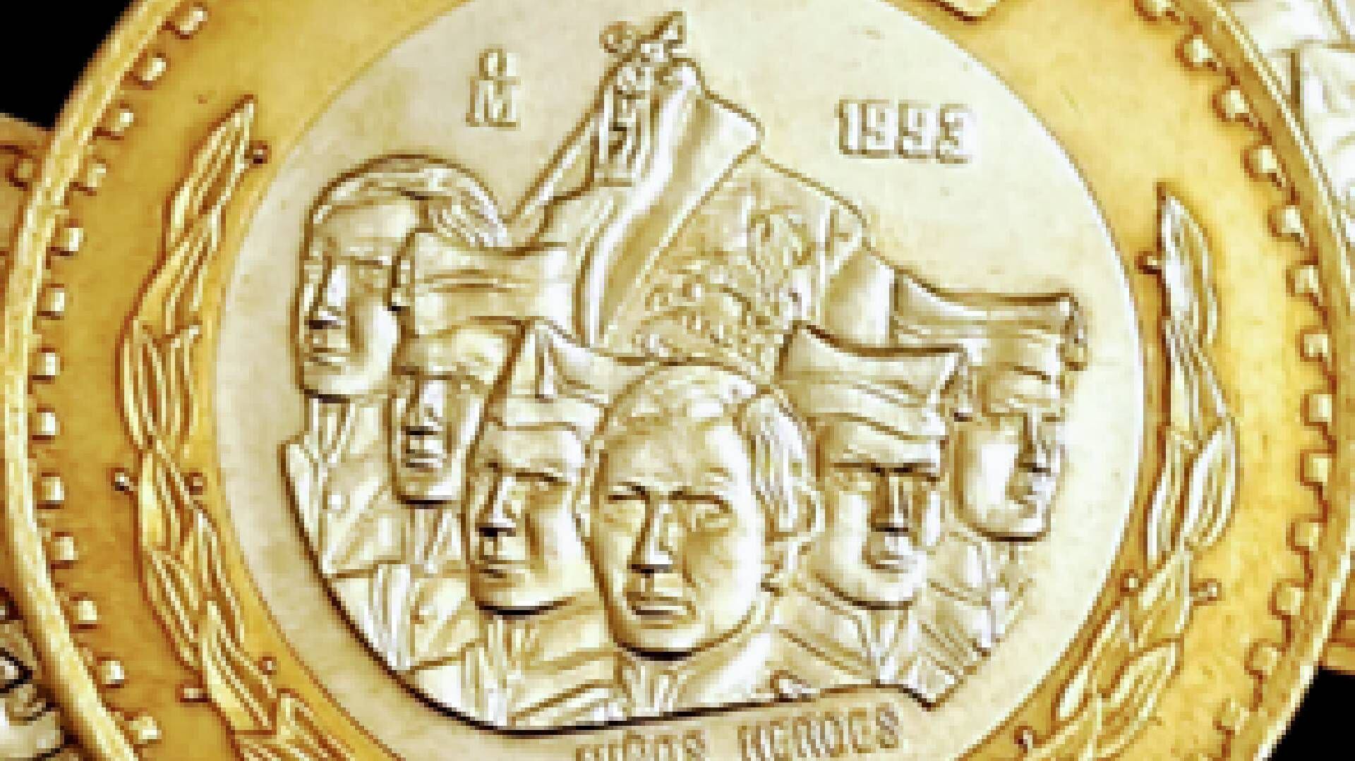 La moneda de 50 pesos se emitió en enero de 1993 (Foto: ebay)