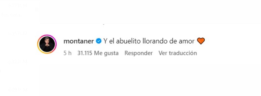 Ricardo Montaner demostró su emoción con el anuncio del segundo embarazo de Evaluna y Camilo - crédito @montaner/Instagram