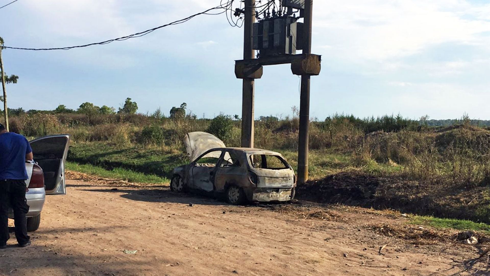 El Suzuki Fun donde se incendió el cadáver del empresario
