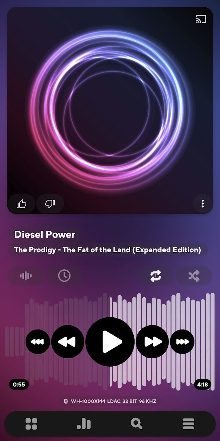 A los 15 días de uso, se finaliza la prueba gratuita en Poweramp. (Poweramp)