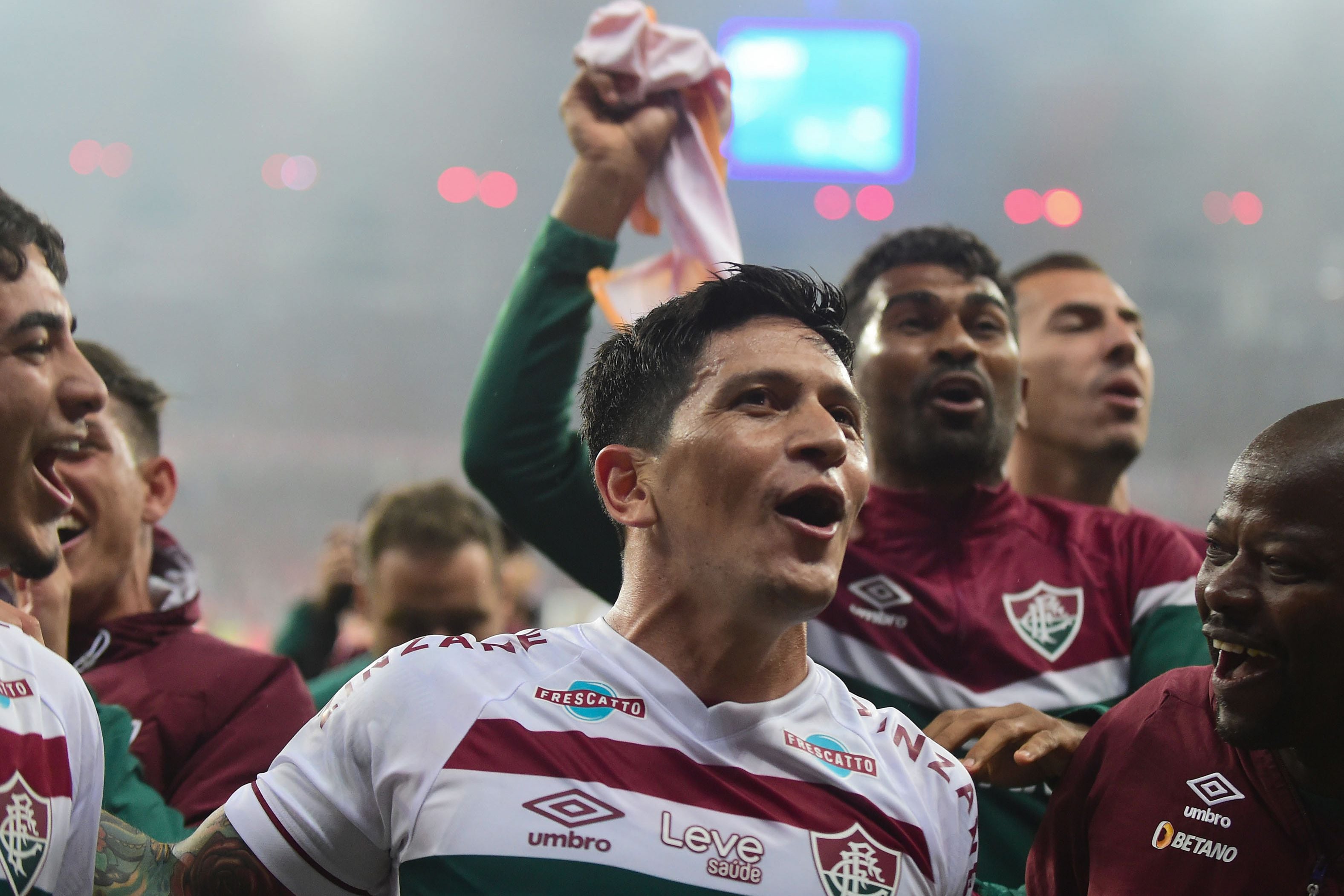 Fluminense, con su máxima figura y goleador del equipo Germán Cano, logró el pase a la final tras imponerse al Inter en el estadio Beira-Rio, en Porto Alegre (EFE/Ricardo Rimoli) 