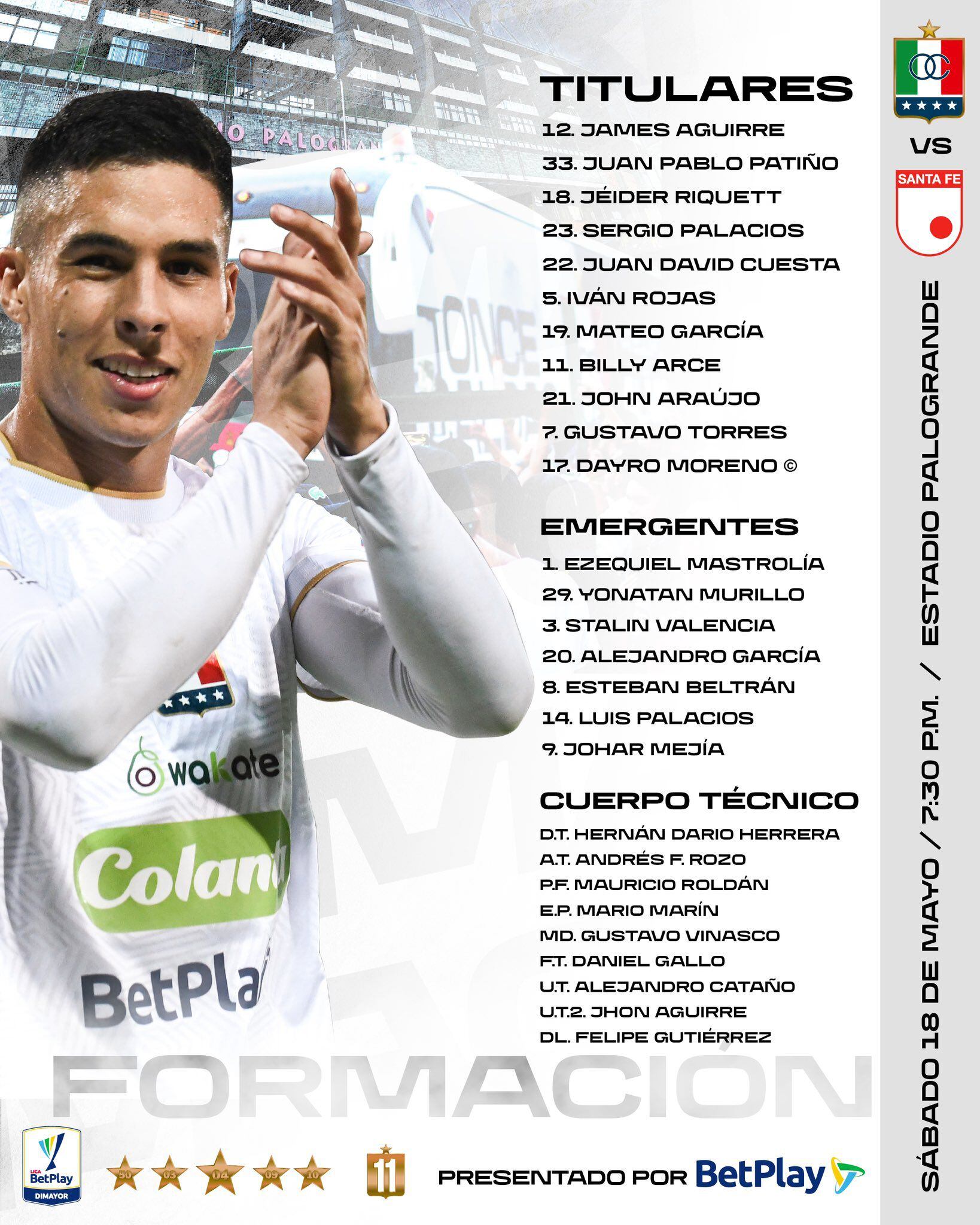 Once Caldas vs. Santa Fe