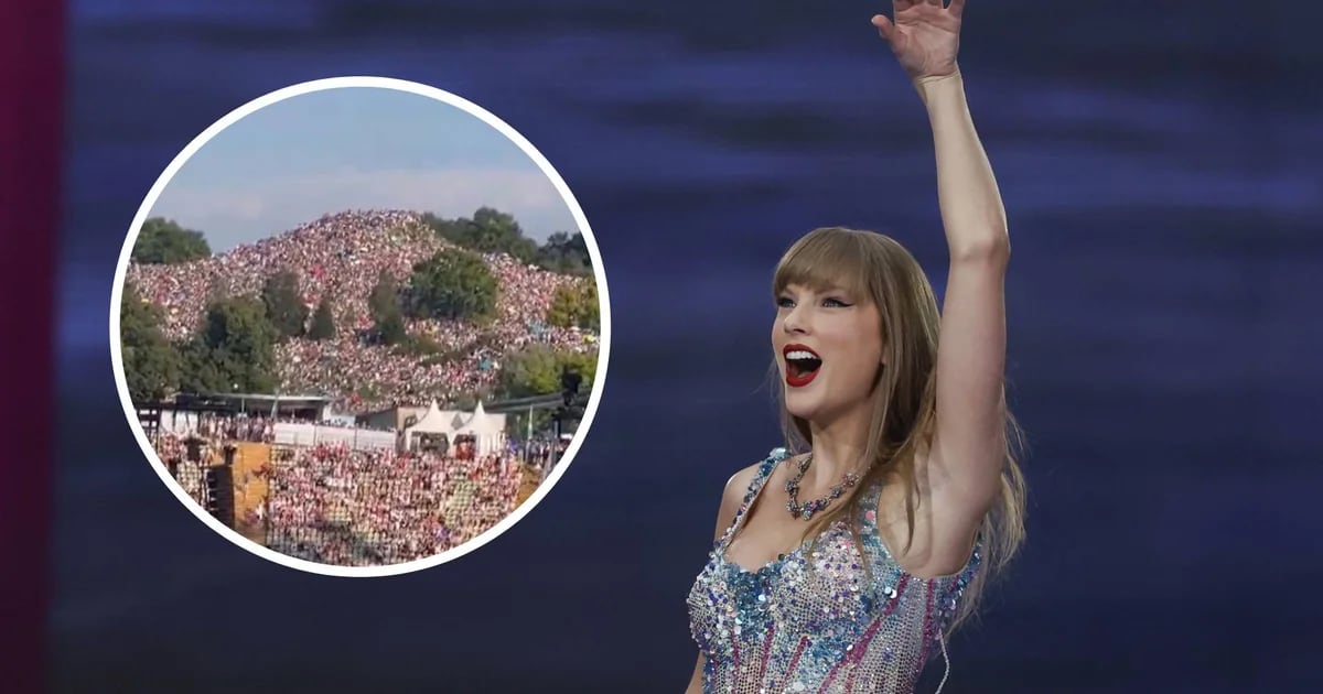 Thousands of Taylor Swift fans watched her concert from a hill in Munich because they couldn't get tickets.