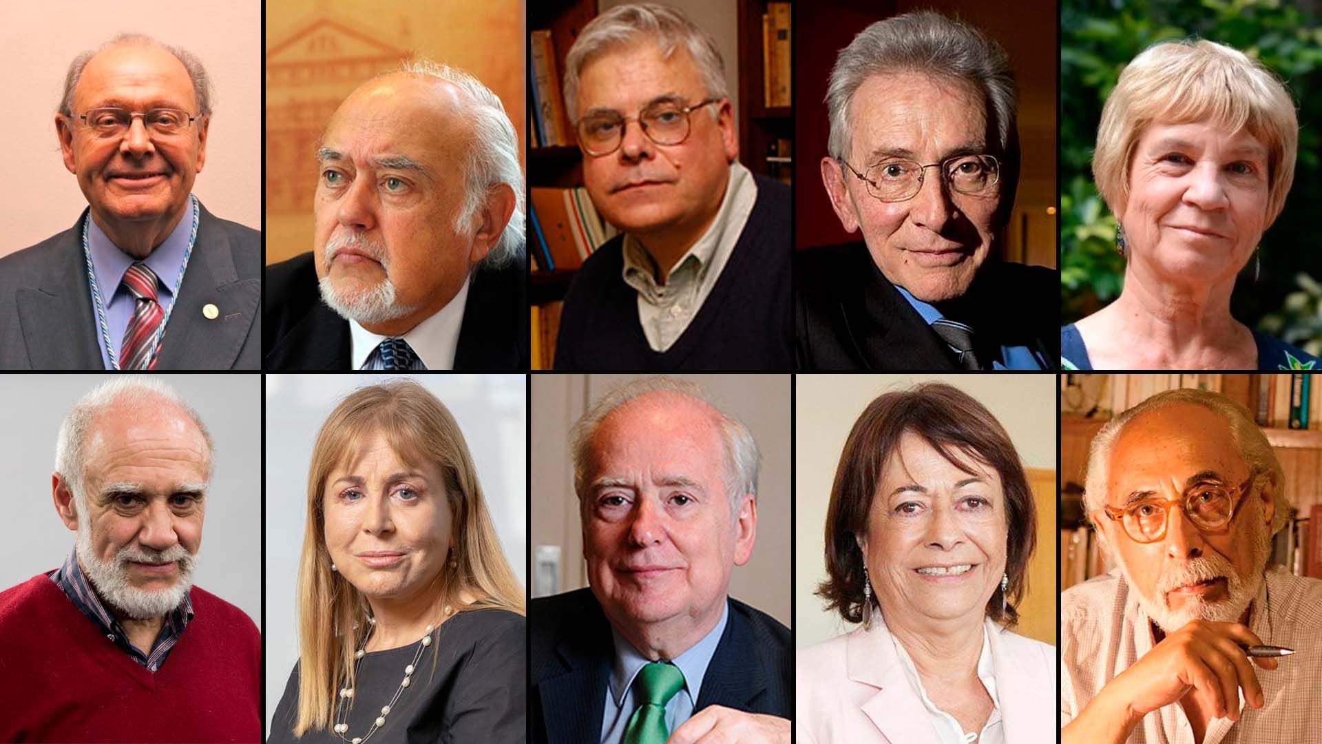 Pedro L. Barcia
Horatio Sanguinetti
Luis Alberto Romero
Marcos Aguinis
Hilda Sabato
José Eugene Burucua
Agrest 
William Chaim Etcheverry
Maria Saenz Quesada
James Kovadloff