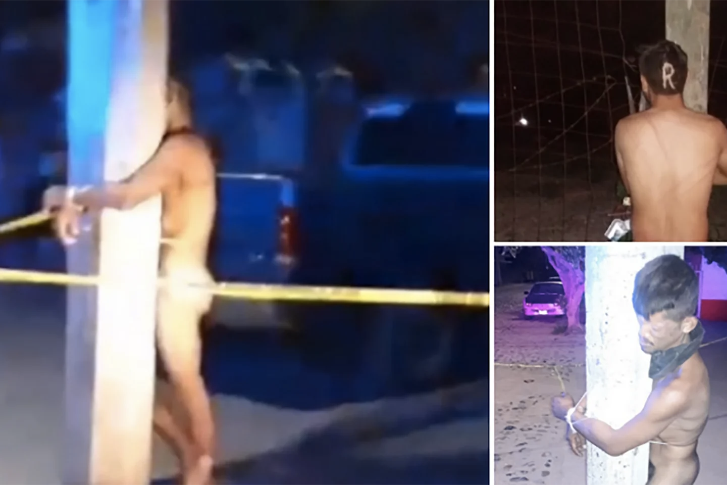 México: el extraño caso de los hombres que aparecen atados a postes de luz,  desnudos y torturados - Infobae