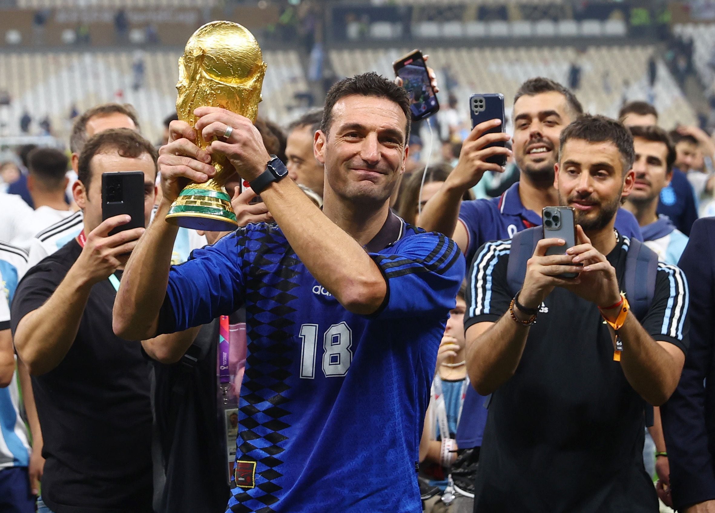 Lionel Scaloni ganó el The Best a Mejor Entrenador de la FIFA (REUTERS/Hannah Mckay)