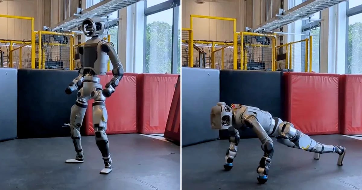 Impressive: This robot looks like a human, does sports, and even builds cars