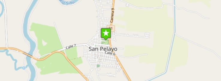 San Pelayo está ubicado en la parte norte de Córdoba, a tan solo 32 km de Montería, la capital, y a la misma distancia de Lorica, conocida como la "capital del porro" - crédito Viajar por Colombia