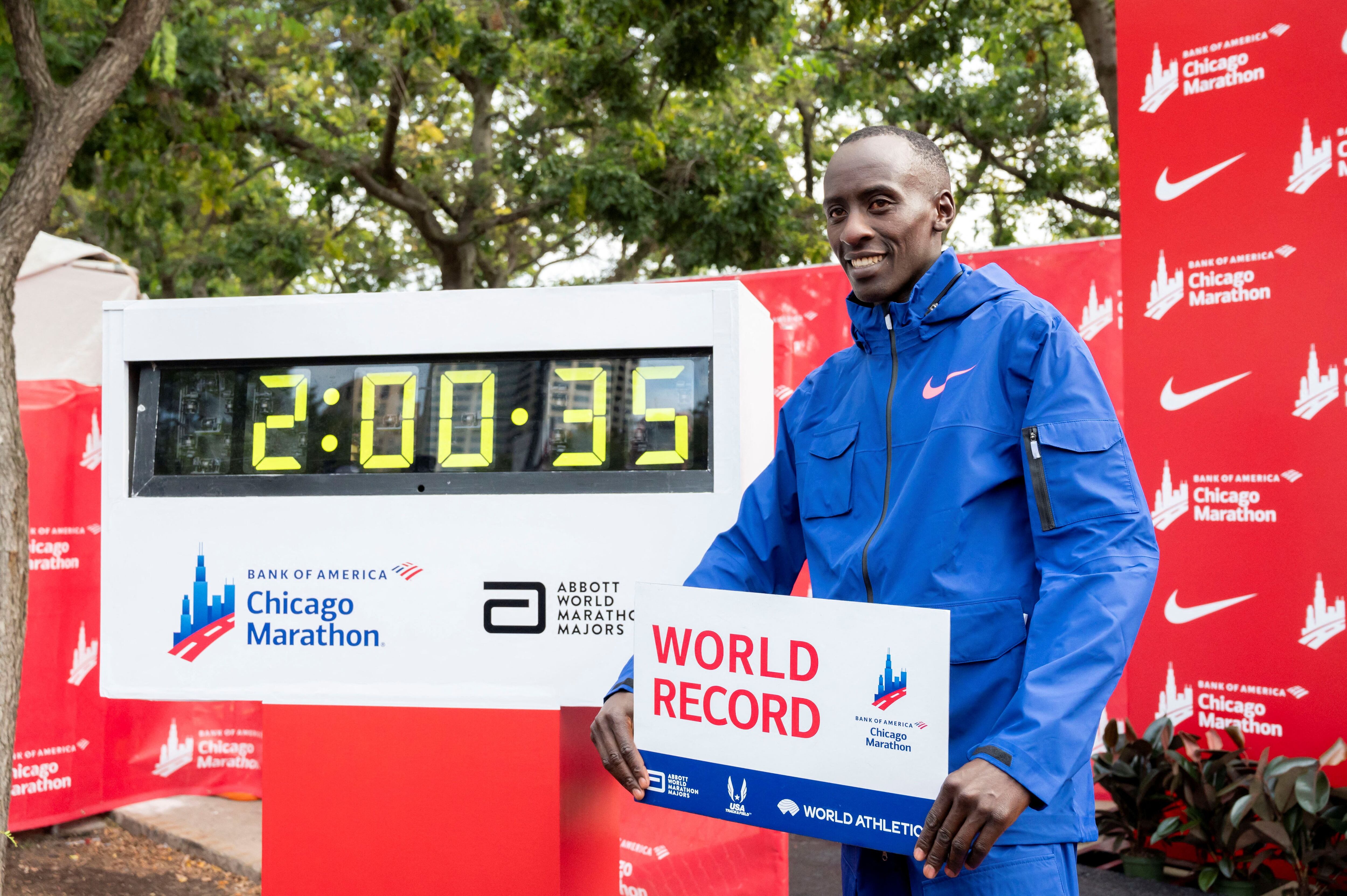 El atleta Kelvin Kiptum (Patrick Gorski-USA TODAY Sports)