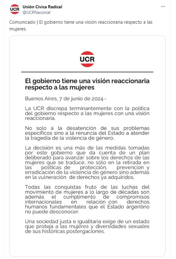 UCR Secretaría de mujeres