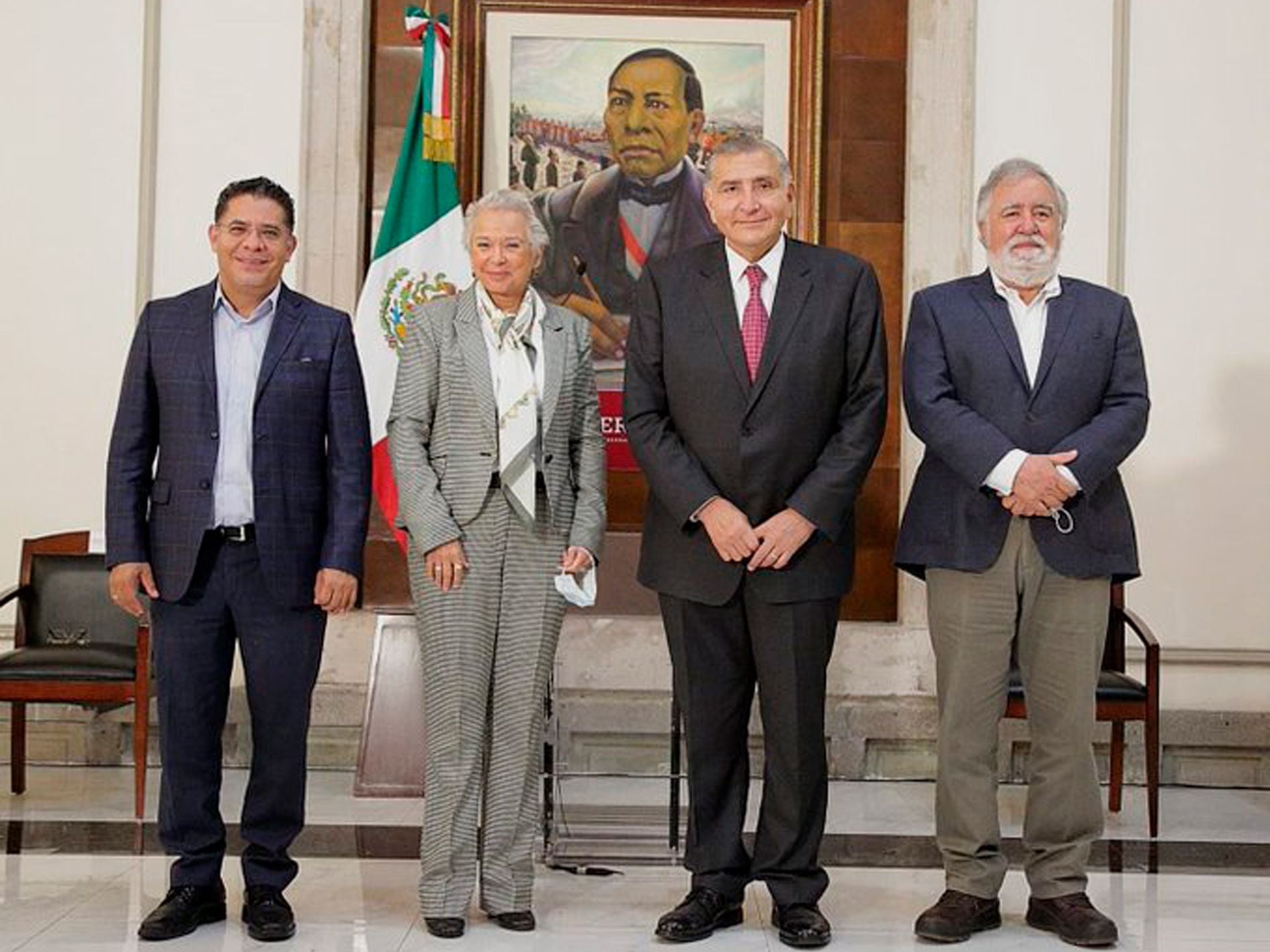 OLGA SÁNCHEZ CORDERO - ADÁN AUGUSTO LOPEZ HERNÁNDEZ - ALEJANDRO ENCINAS - RABINDRANATH SALAZAR SOLORIO - MINISTÉRIO DO INTERIOR - GOVERNO DO MÉXICO