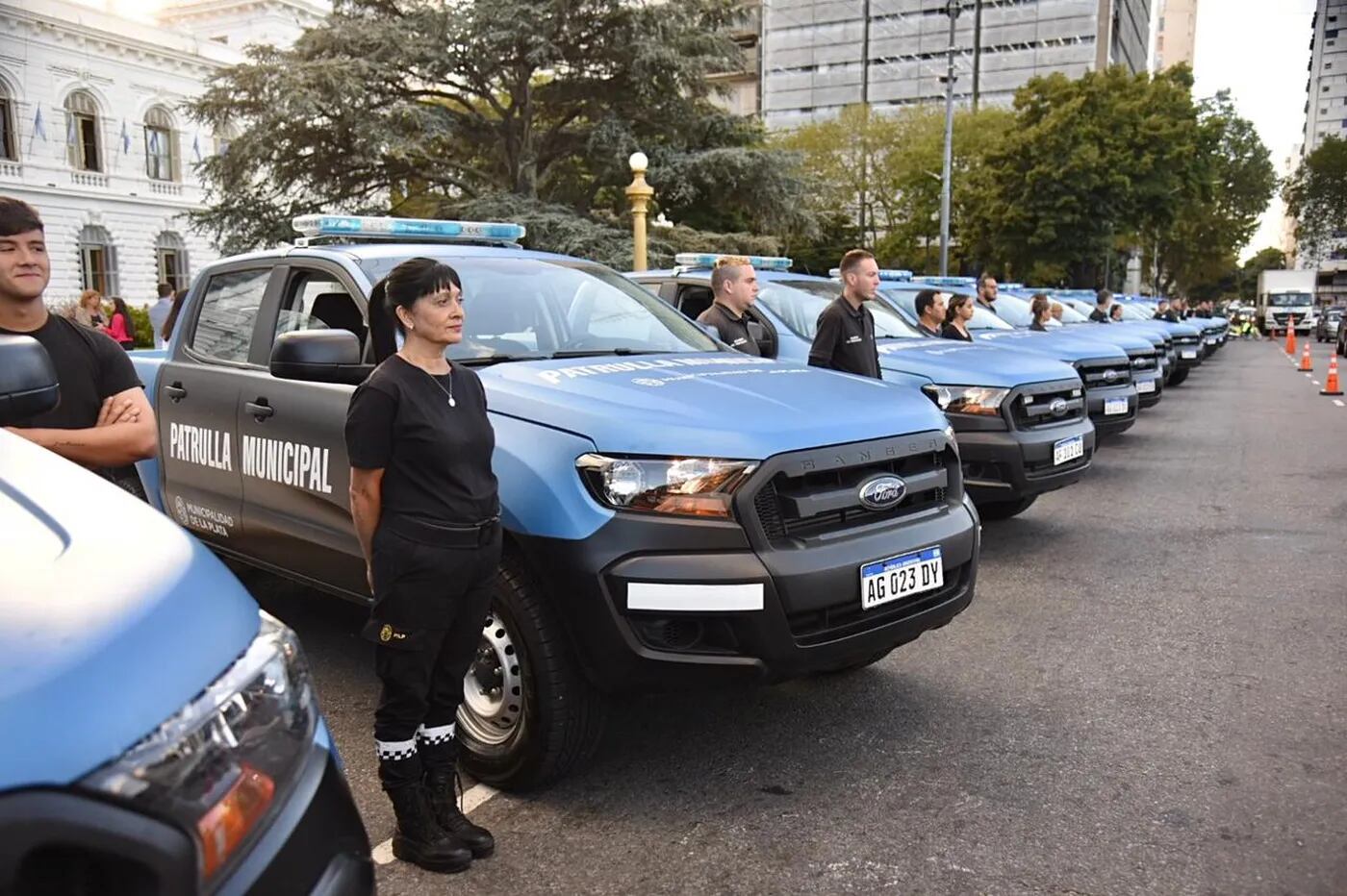 patrulleros policiales en La Plata