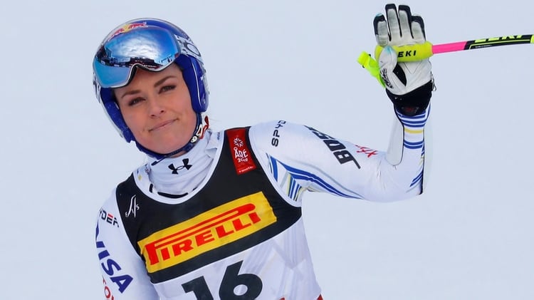 Lindsey Vonn se ha retirado del esquí como la más ganadora de todos los tiempos (REUTERS)