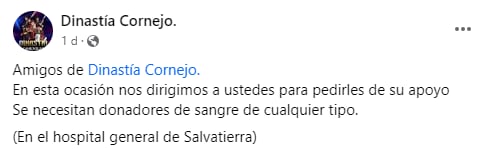 Integrantes del grupo musical 'Dinastía Cornejo' heridos tras violento incidente en Guanajuato que dejó 12 muertos (Captura de pantalla)