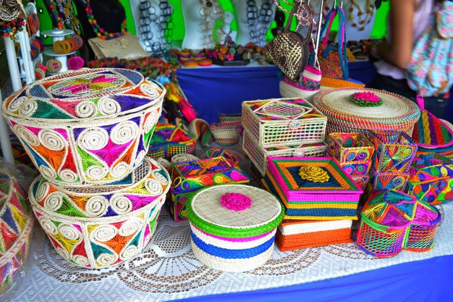 Handicrafts in Palma de Iraca in Usiacurí - Colombia