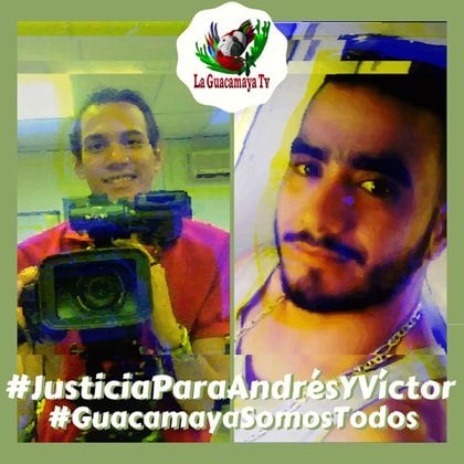 Guacamaya TV pidió justicia por Andrés Eloy Nieves Zacarías y Víctor Torres (@Trucu_trucu)