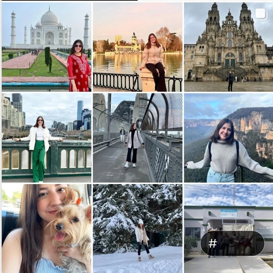 Abril Sifuentes compartía su pasión por viajar. (Instagram Abril Sifuentes)