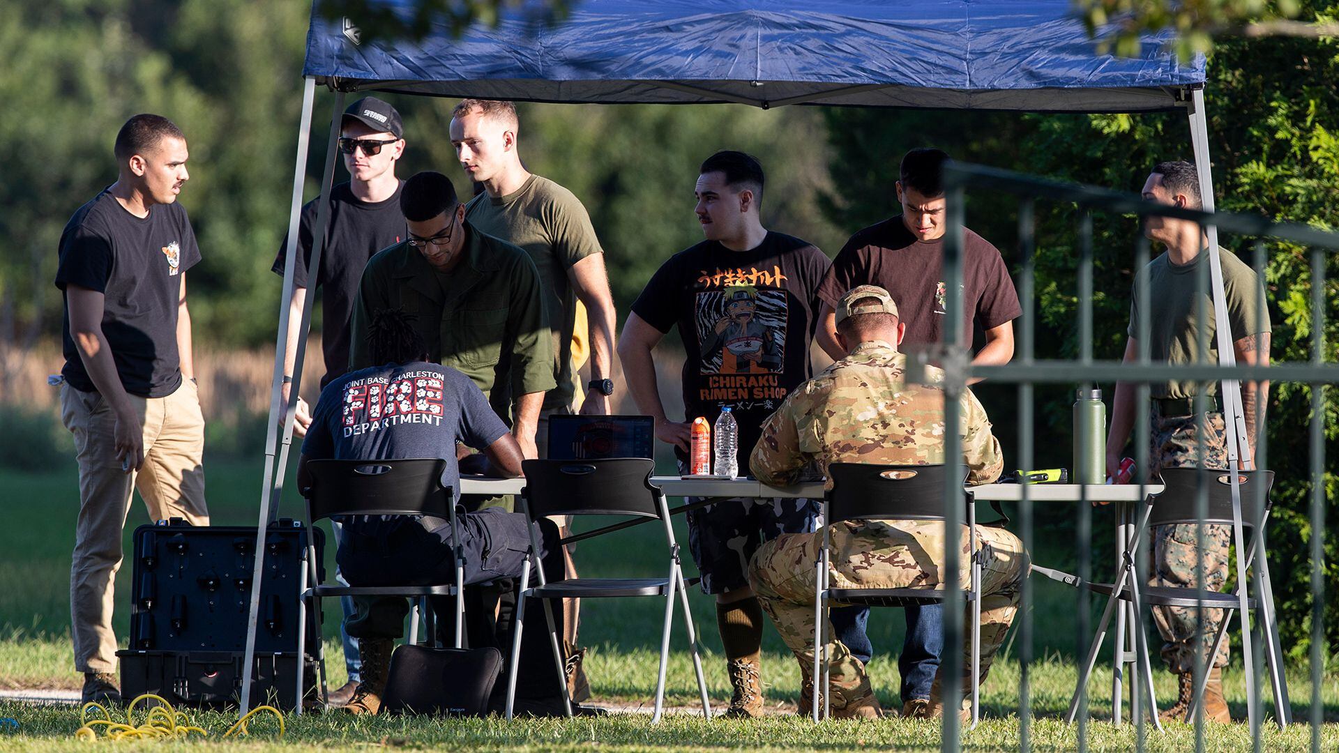 Después de varias horas de búsqueda las autoridades encontraron los restos del F-35 en una zona rural de Carolina del Sur (Henry Taylor/The Post And Courier via AP)