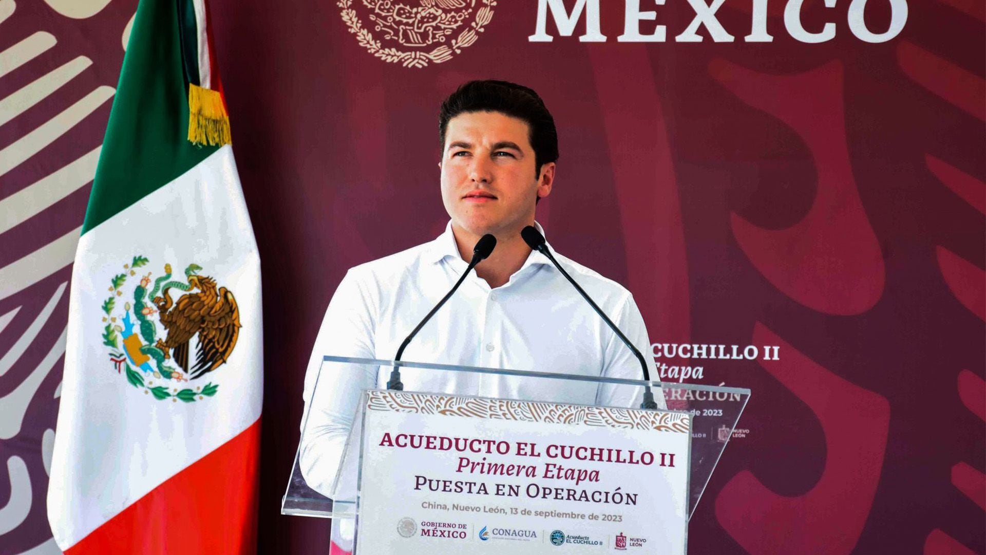 El presidente López Obrador se reunió en días pasadas con Samuel García en la inauguración de el acueducto El Cuchillo II.

Foto:
Cuartoscuro