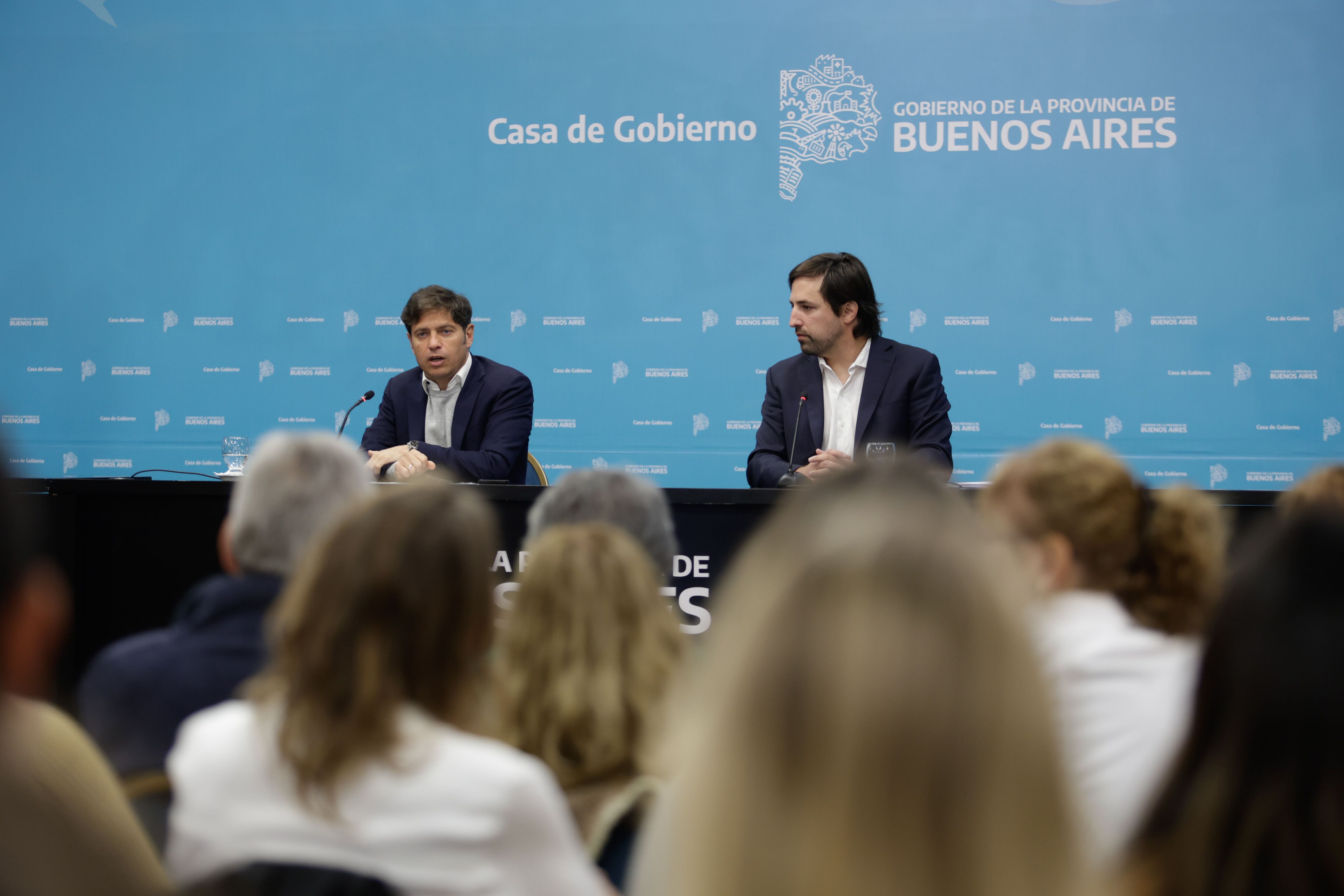 Axel Kicillof y Nicolás Kreplak