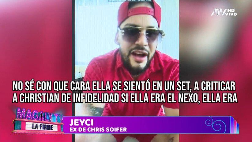 Michelle Soifer era el nexo entre Christian Cueva y Chris Soifer, según Jeicy: “Hablaban en clave”. (Captura: Magaly TV La Firme)