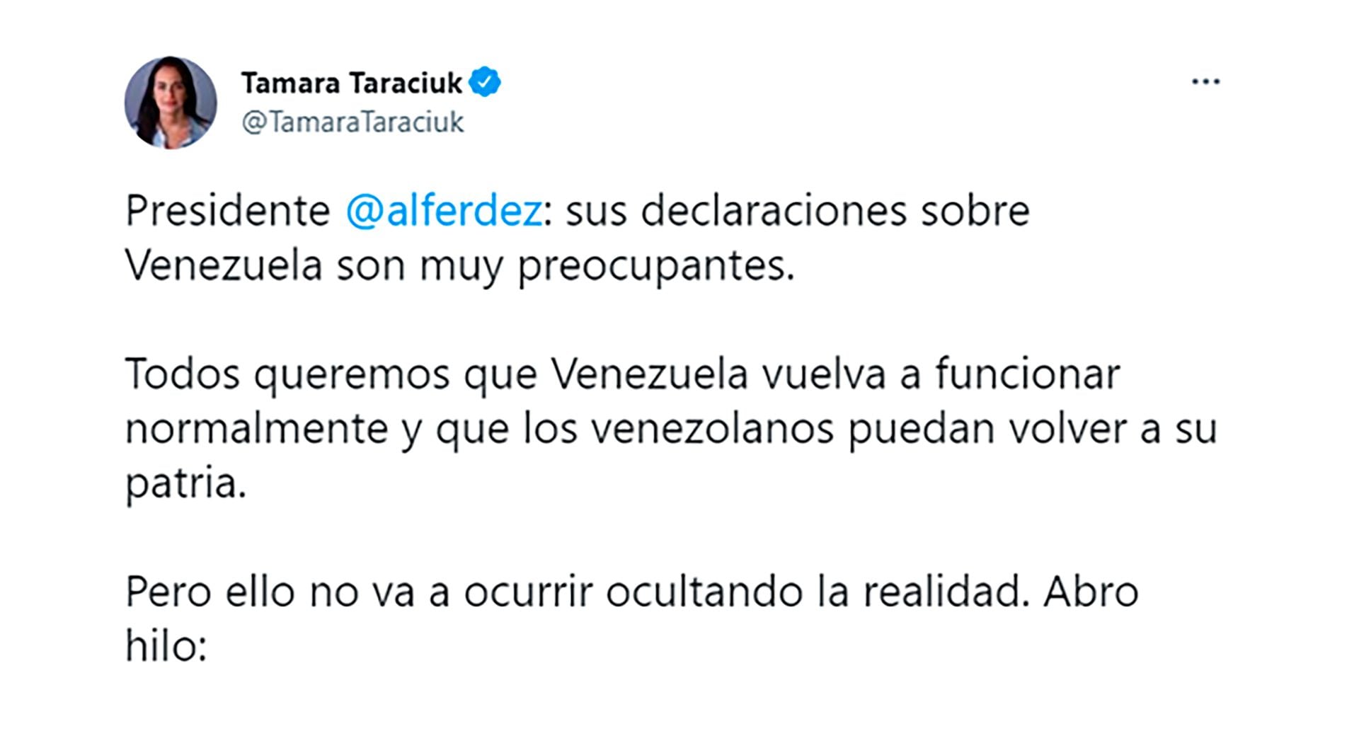 Alberto Fernández convocó a “recuperar el vínculo diplomático pleno con Venezuela”