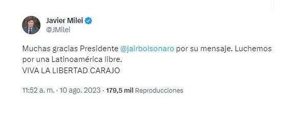 Bolsonaro Milei