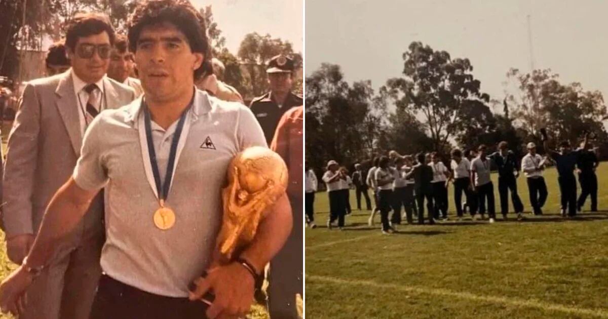 Sono diventate virali le foto inedite di Diego Maradona e della nazionale argentina che festeggiano il titolo a Mexico 86.