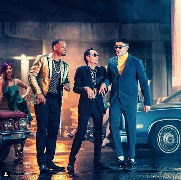 Will Smith, Marc Anthony y Bad Bunny lanzaron “Está rico”