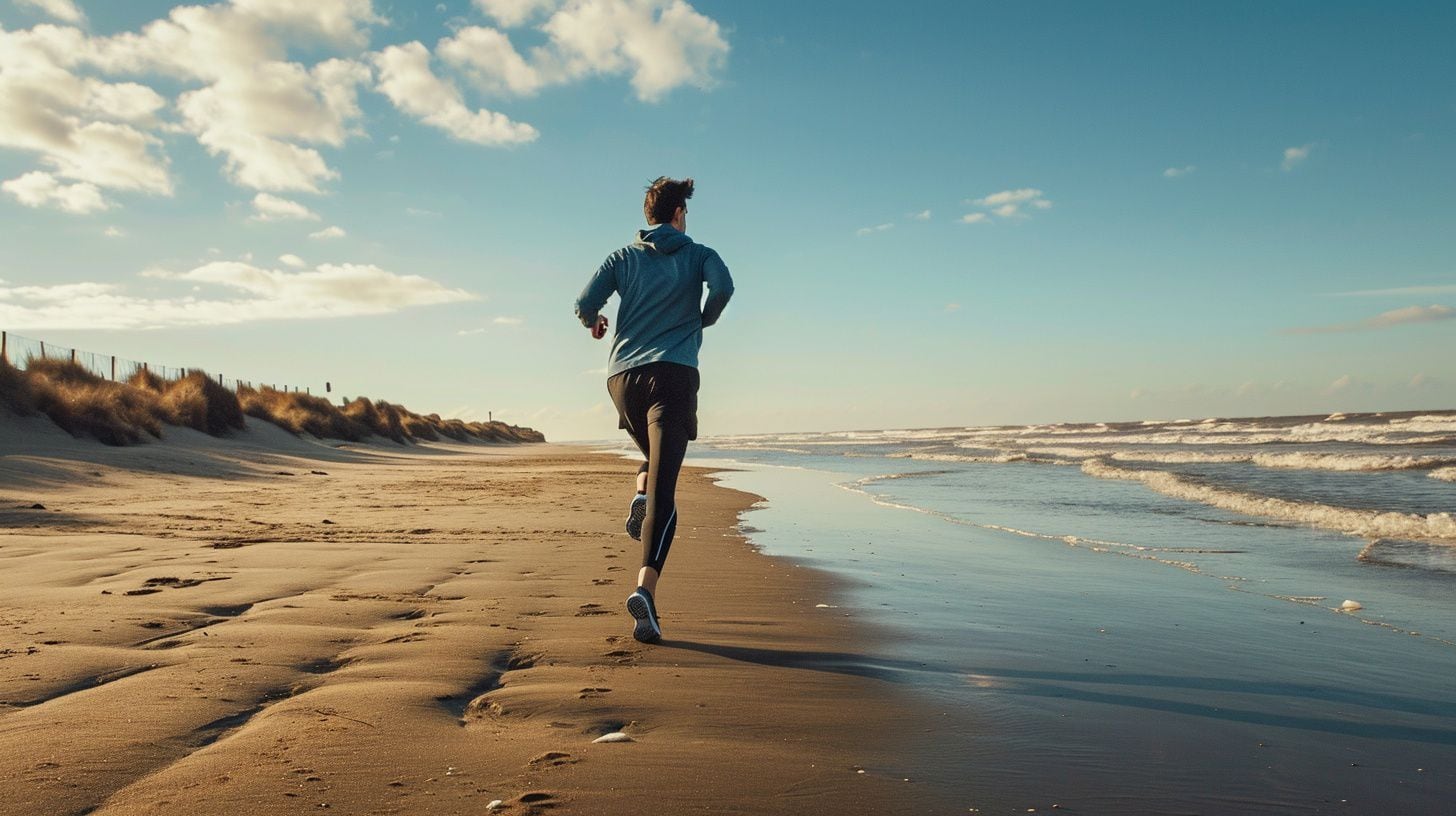 Un deportista corre en la playa - (Imagen Ilustrativa Infobae)