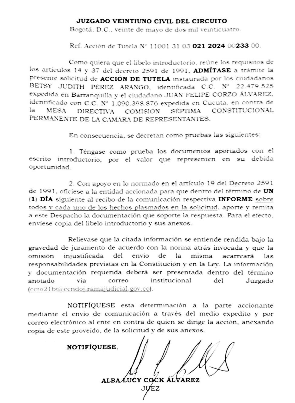 Admitieron la tutela de Cambio Radical contra el trámite de la reforma a la salud