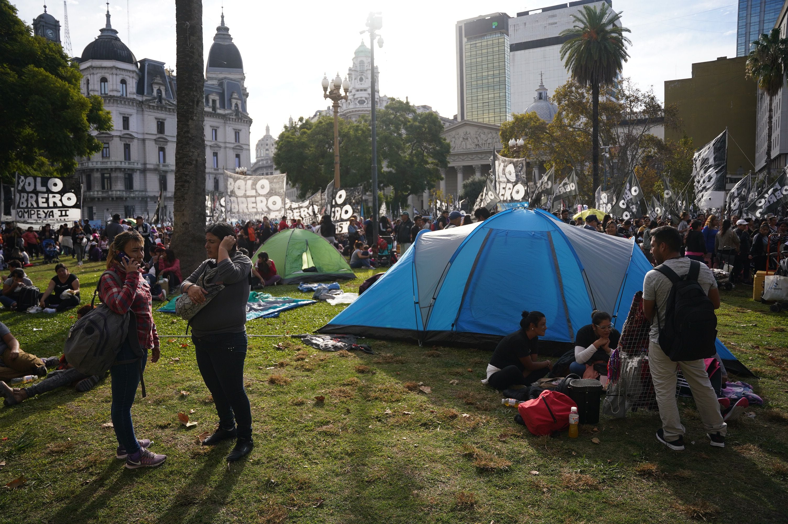 marcha organizaciones populares piqueteros obelisco