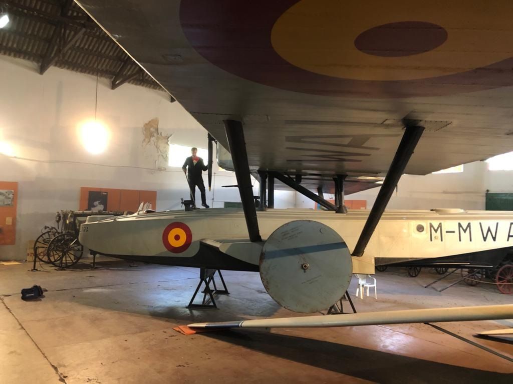 Avión Plus Ultra, en el Museo del Transporte (EFE/ Santiago Garibotti)
