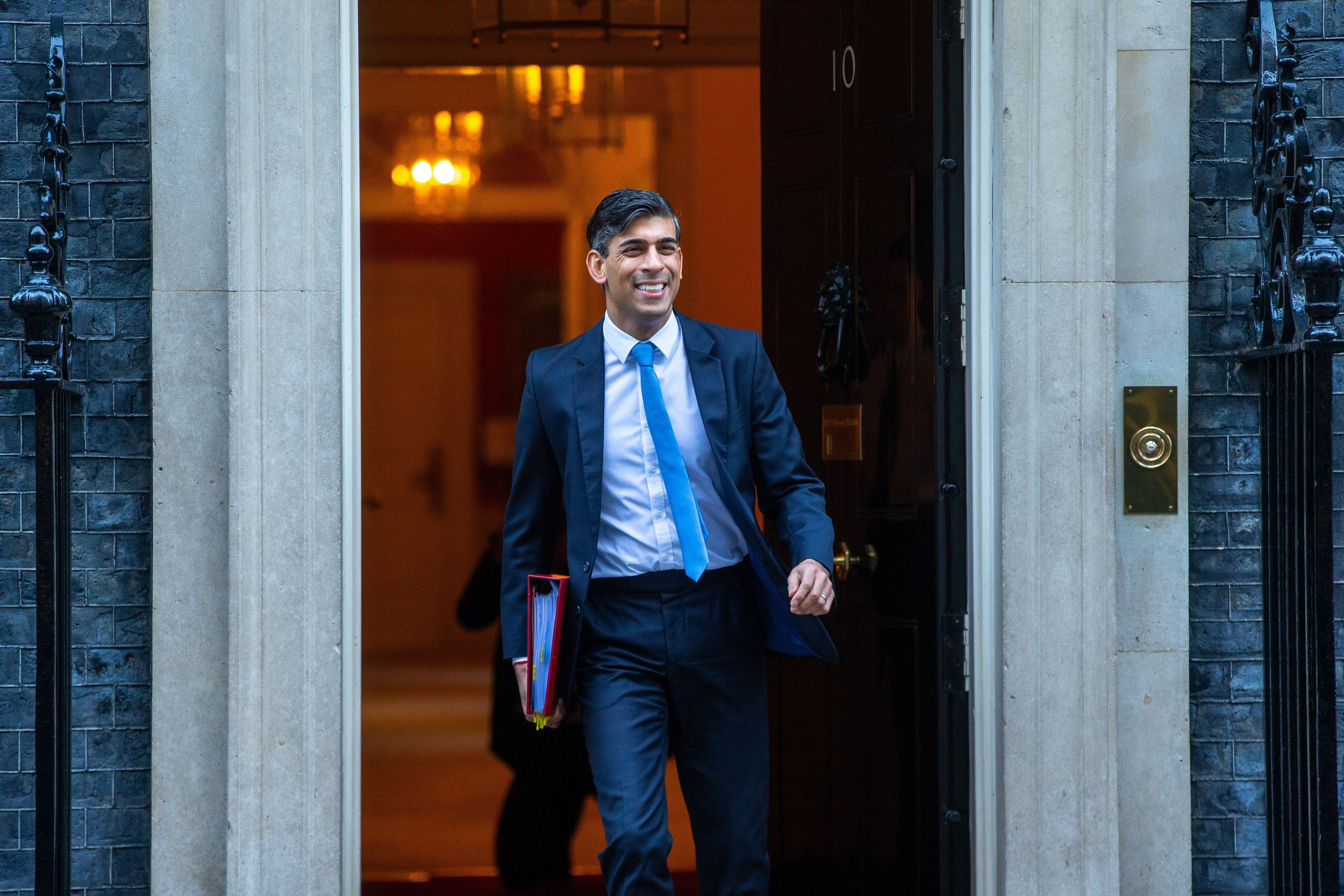 10/01/2024 January 10, 2024, London, England, United Kingdom: UK Prime Minister RISHI SUNAK leaves 10 Downing Street for the first PMQs of 2024. POLITICA Europa Press/Contacto/Tayfun Salci 